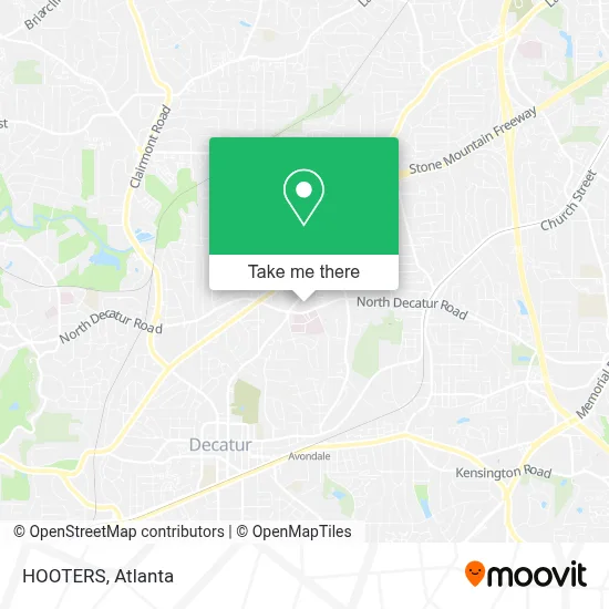 HOOTERS map