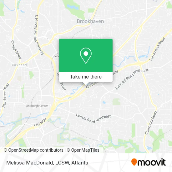 Melissa MacDonald, LCSW map