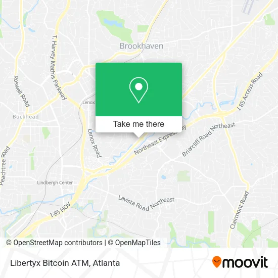 Mapa de Libertyx Bitcoin ATM