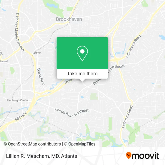 Mapa de Lillian R. Meacham, MD