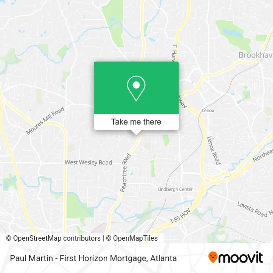 Mapa de Paul Martin - First Horizon Mortgage