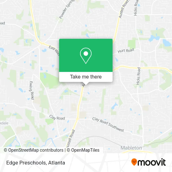 Mapa de Edge Preschools