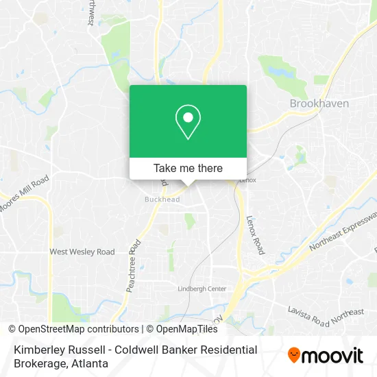 Kimberley Russell - Coldwell Banker Residential Brokerage map