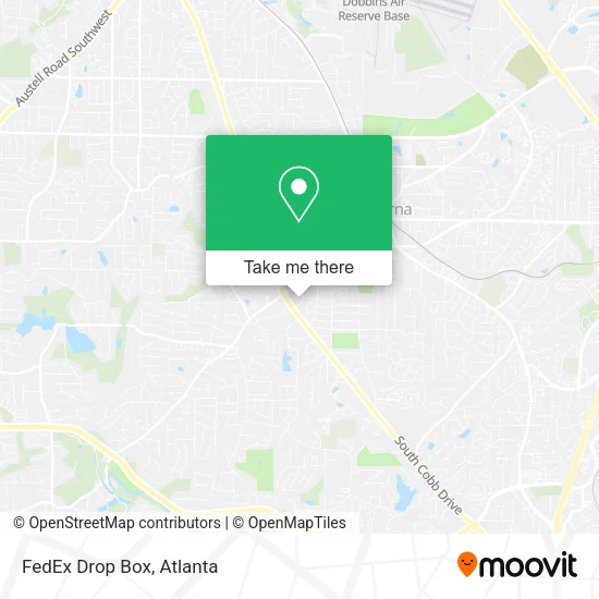 Mapa de FedEx Drop Box
