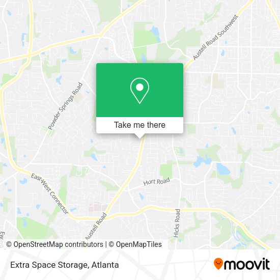 Extra Space Storage map