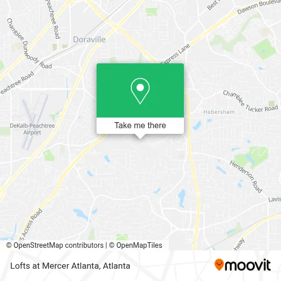 Lofts at Mercer Atlanta map