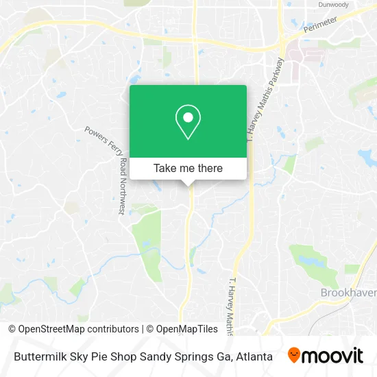 Buttermilk Sky Pie Shop Sandy Springs Ga map