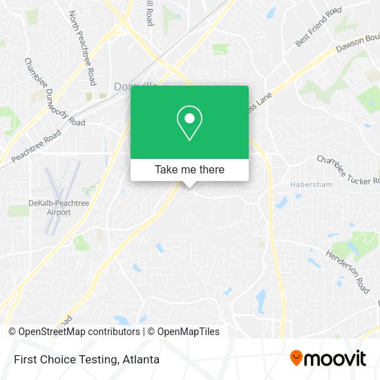 First Choice Testing map