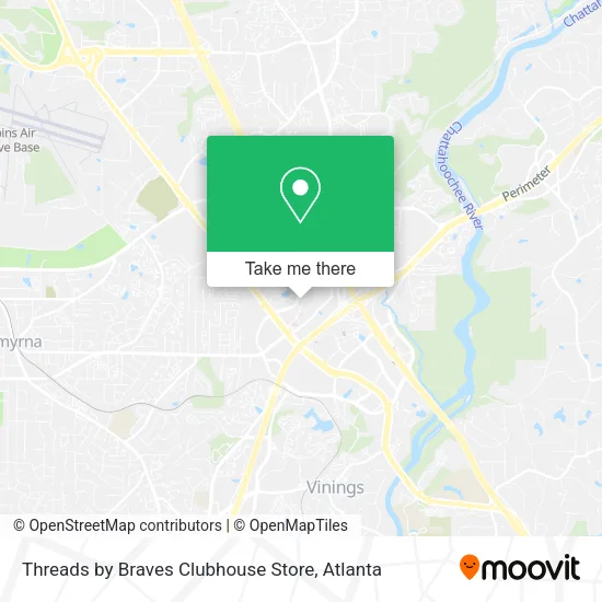 Threads by Braves Clubhouse Store map
