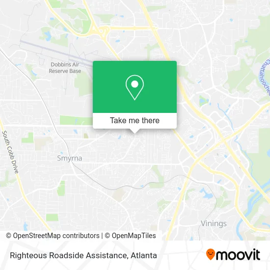 Righteous Roadside Assistance map