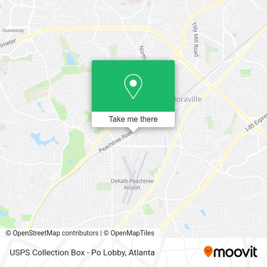 USPS Collection Box - Po Lobby map