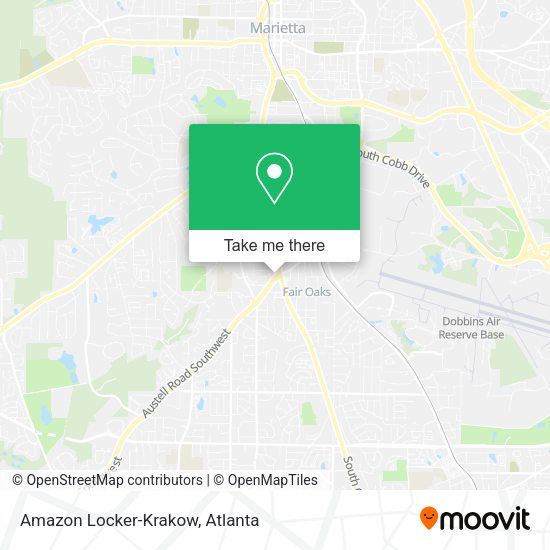 Amazon Locker-Krakow map