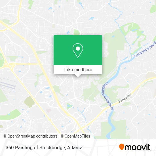 Mapa de 360 Painting of Stockbridge