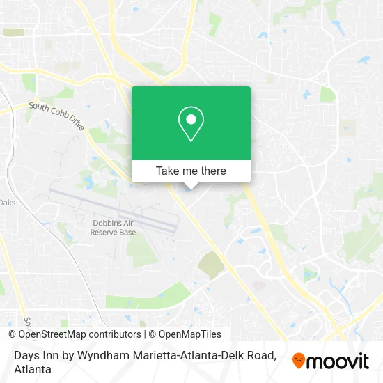 Mapa de Days Inn by Wyndham Marietta-Atlanta-Delk Road