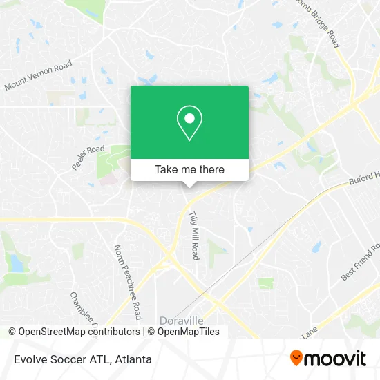 Mapa de Evolve Soccer ATL