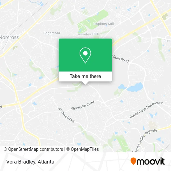 Vera Bradley map