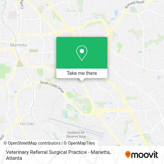 Mapa de Veterinary Referral Surgical Practice - Marietta