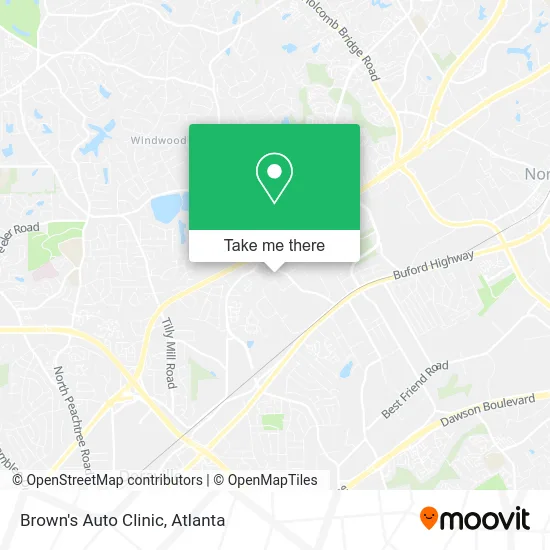 Brown's Auto Clinic map