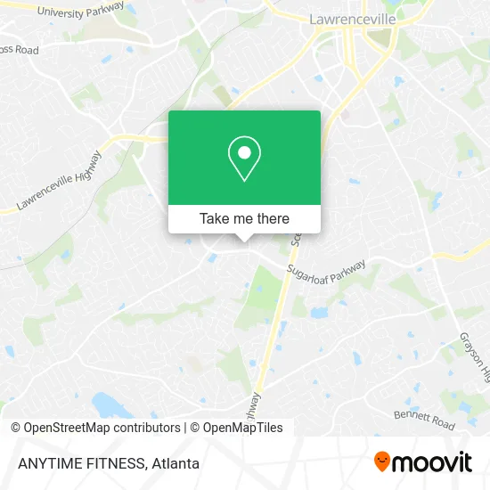 ANYTIME FITNESS map