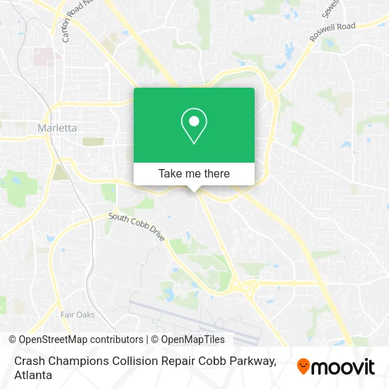 Mapa de Crash Champions Collision Repair Cobb Parkway