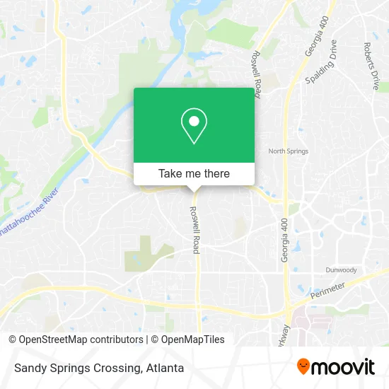 Sandy Springs Crossing map