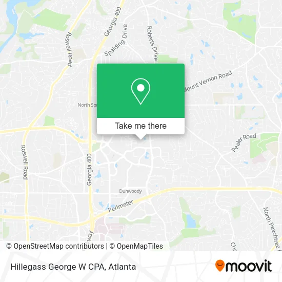 Hillegass George W CPA map