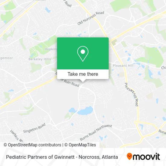 Mapa de Pediatric Partners of Gwinnett - Norcross