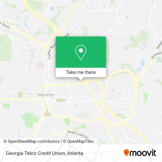 Georgia Telco Credit Union map