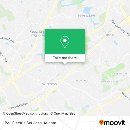 Bell Electric Services map