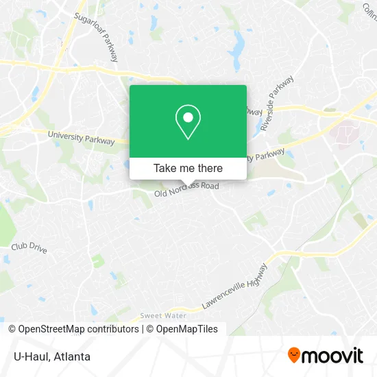 U-Haul map
