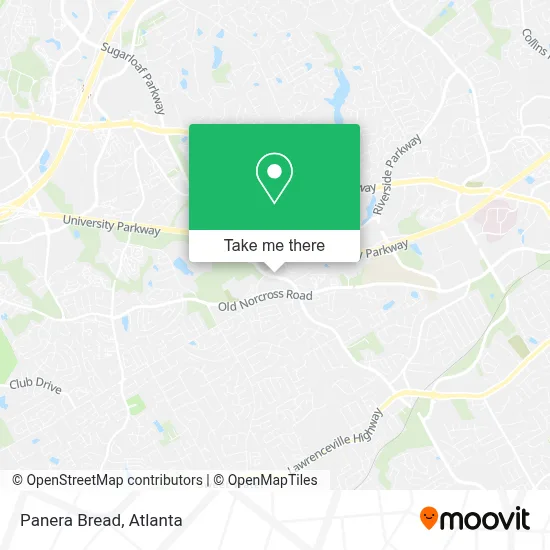 Panera Bread map
