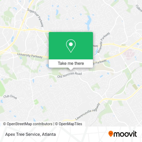Apex Tree Service map