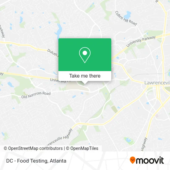 DC - Food Testing map