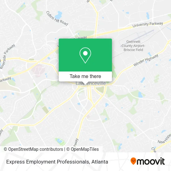 Express Employment Professionals map