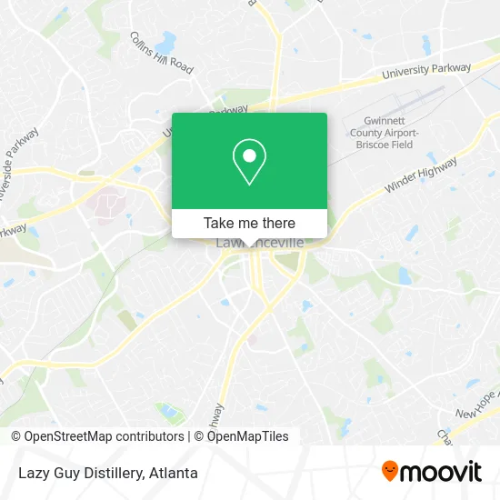 Lazy Guy Distillery map