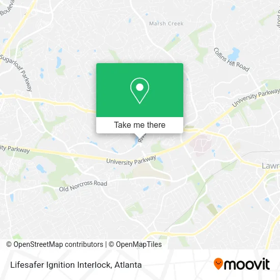 Lifesafer Ignition Interlock map
