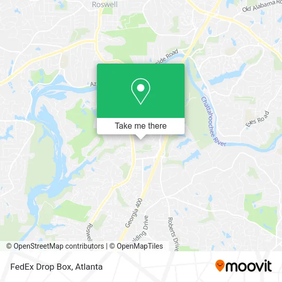 Mapa de FedEx Drop Box