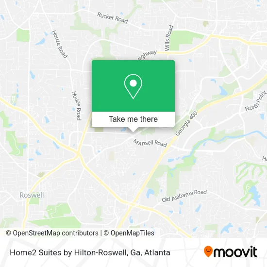 Mapa de Home2 Suites by Hilton-Roswell, Ga