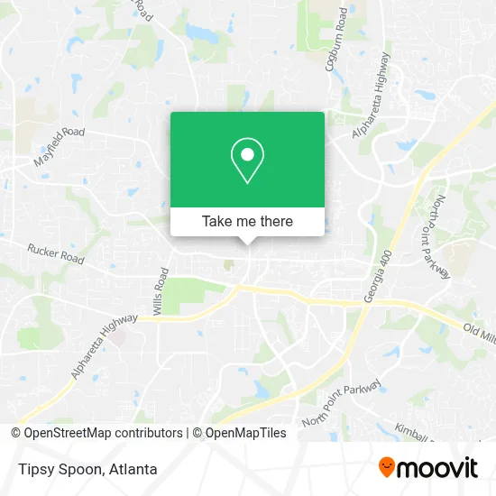 Tipsy Spoon map