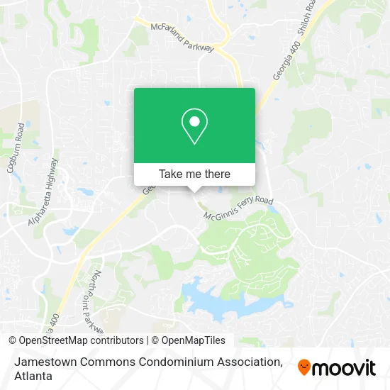 Jamestown Commons Condominium Association map