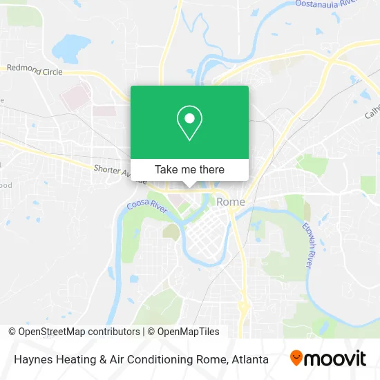 Haynes Heating & Air Conditioning Rome map