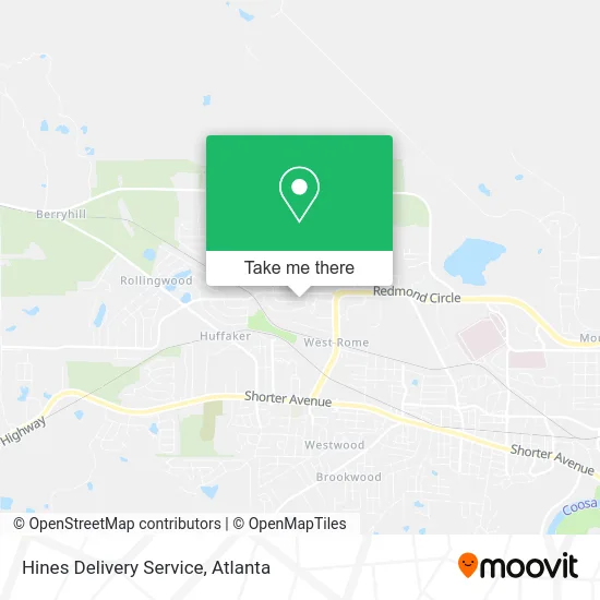 Hines Delivery Service map