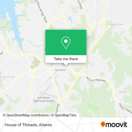 House of Threads map