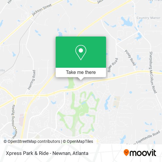 Xpress Park & Ride - Newnan map