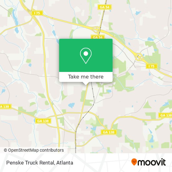 Penske Truck Rental map