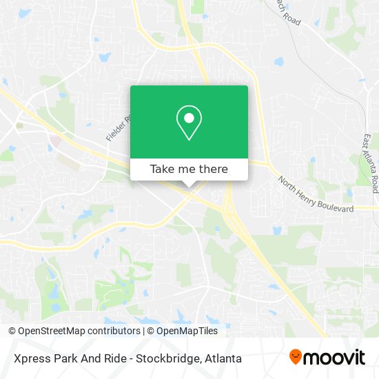 Xpress Park And Ride - Stockbridge map