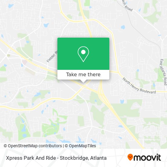 Mapa de Xpress Park And Ride - Stockbridge