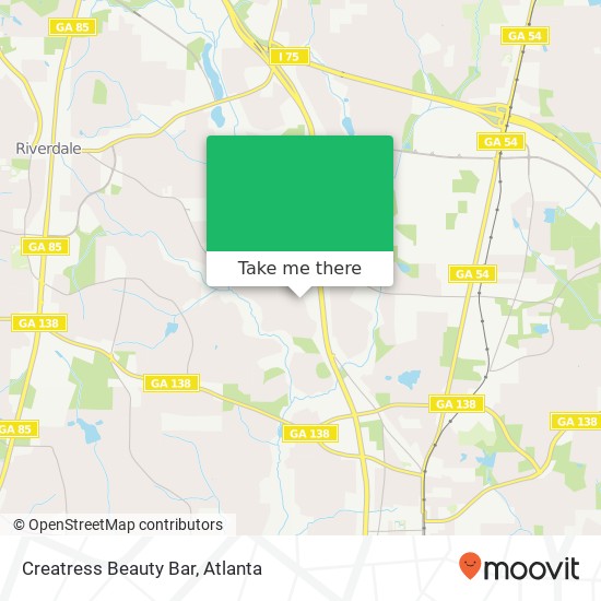 Mapa de Creatress Beauty Bar