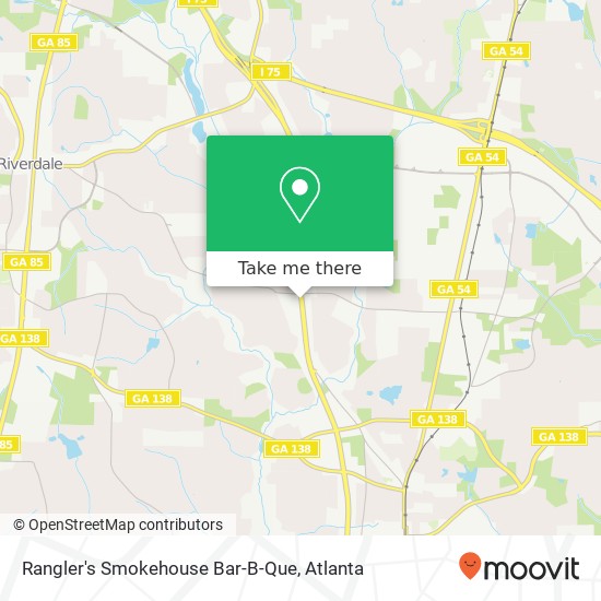 Mapa de Rangler's Smokehouse Bar-B-Que
