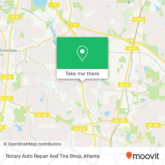 Mapa de Rotary Auto Repair And Tire Shop